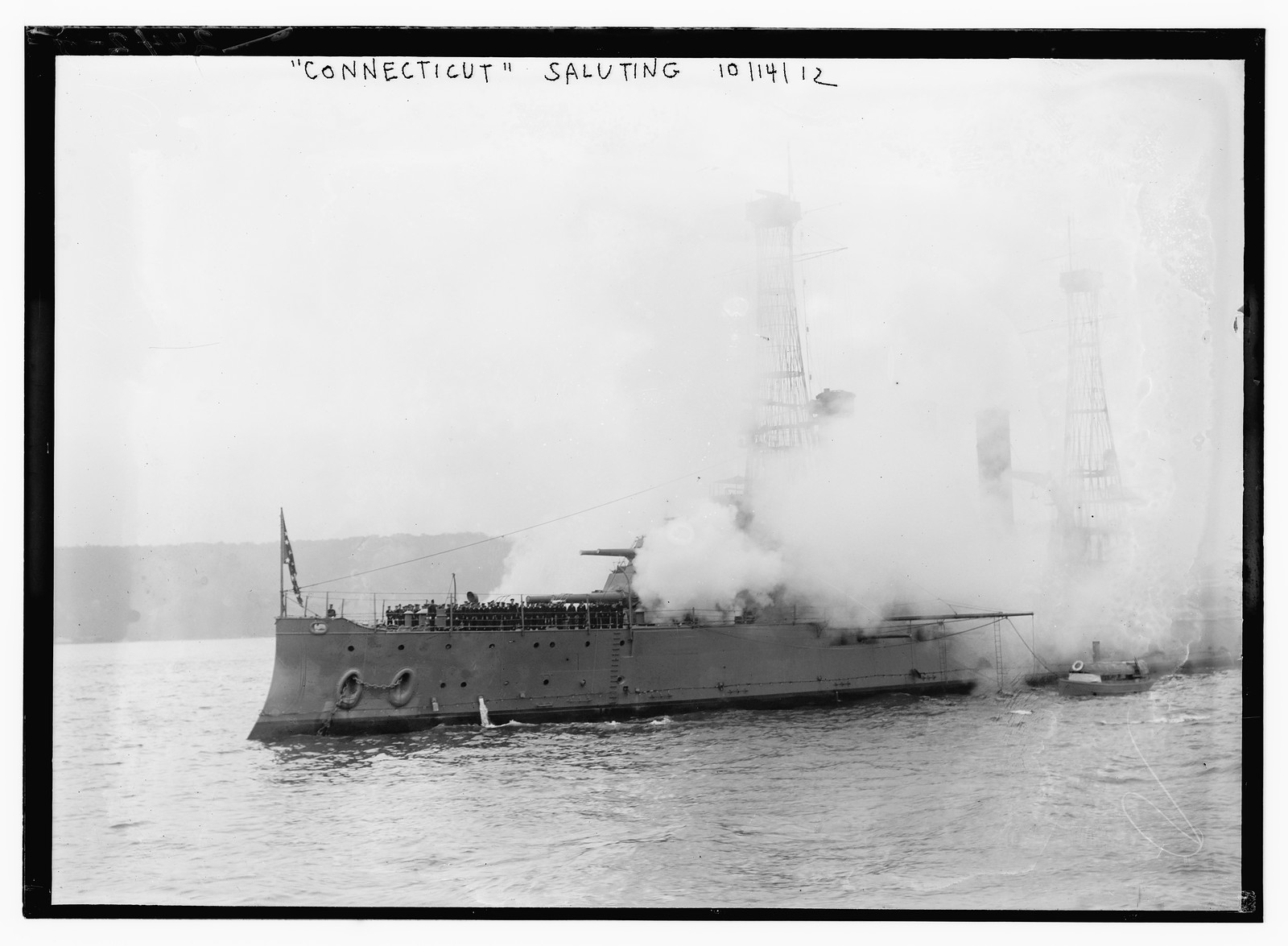 CONNECTICUT Saluting, n/a — historic photograph