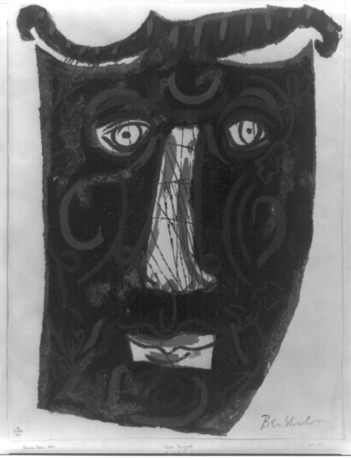 Mask, 1959 — historic print
