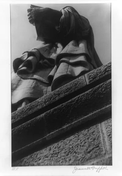 [Statue of Liberty: View from walk at top of the pedestal from bottom of statue]
