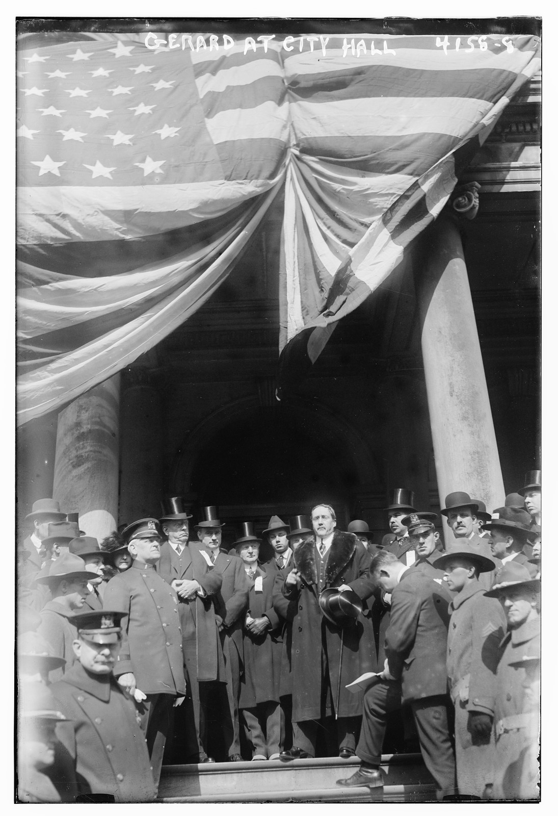 Gerard at City Hall, n/a — historic photograph