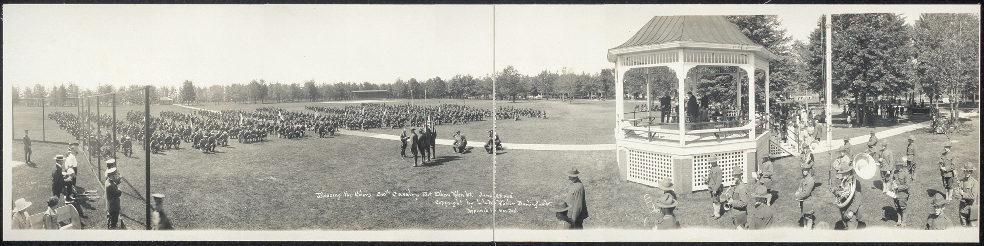 310th Cavalry, Fort Ethan Allen, Vermont, 1918, 1918 — historic image