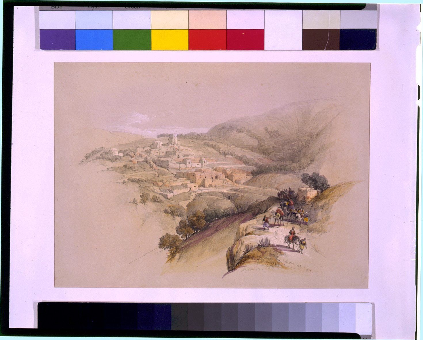 Bethany April 1st 1839 / David Roberts, R.A., [published 1843] — antique lithograph
