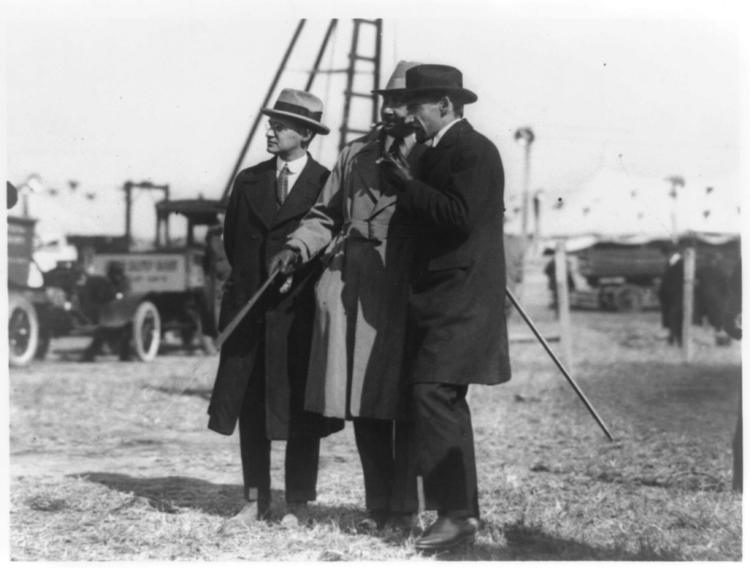 At Ford tractor show, [192-] — historic photograph