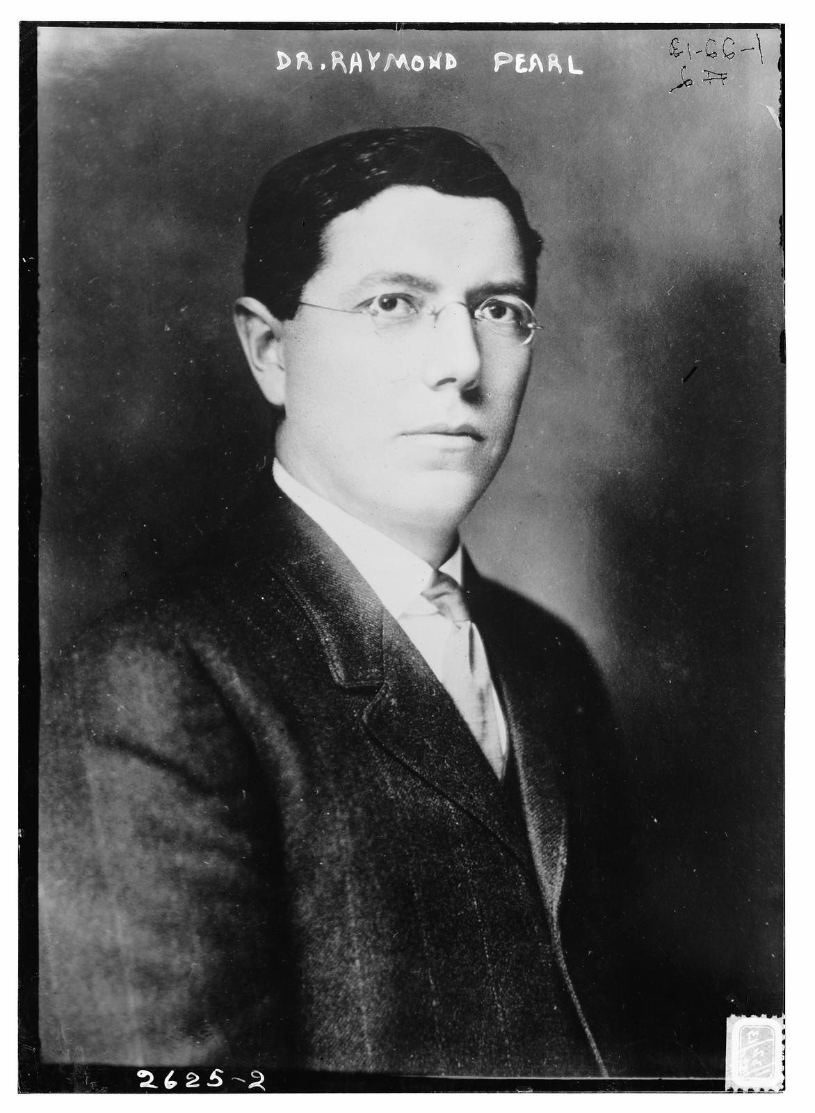 Dr. Raymond Pearl, n/a — historic photograph