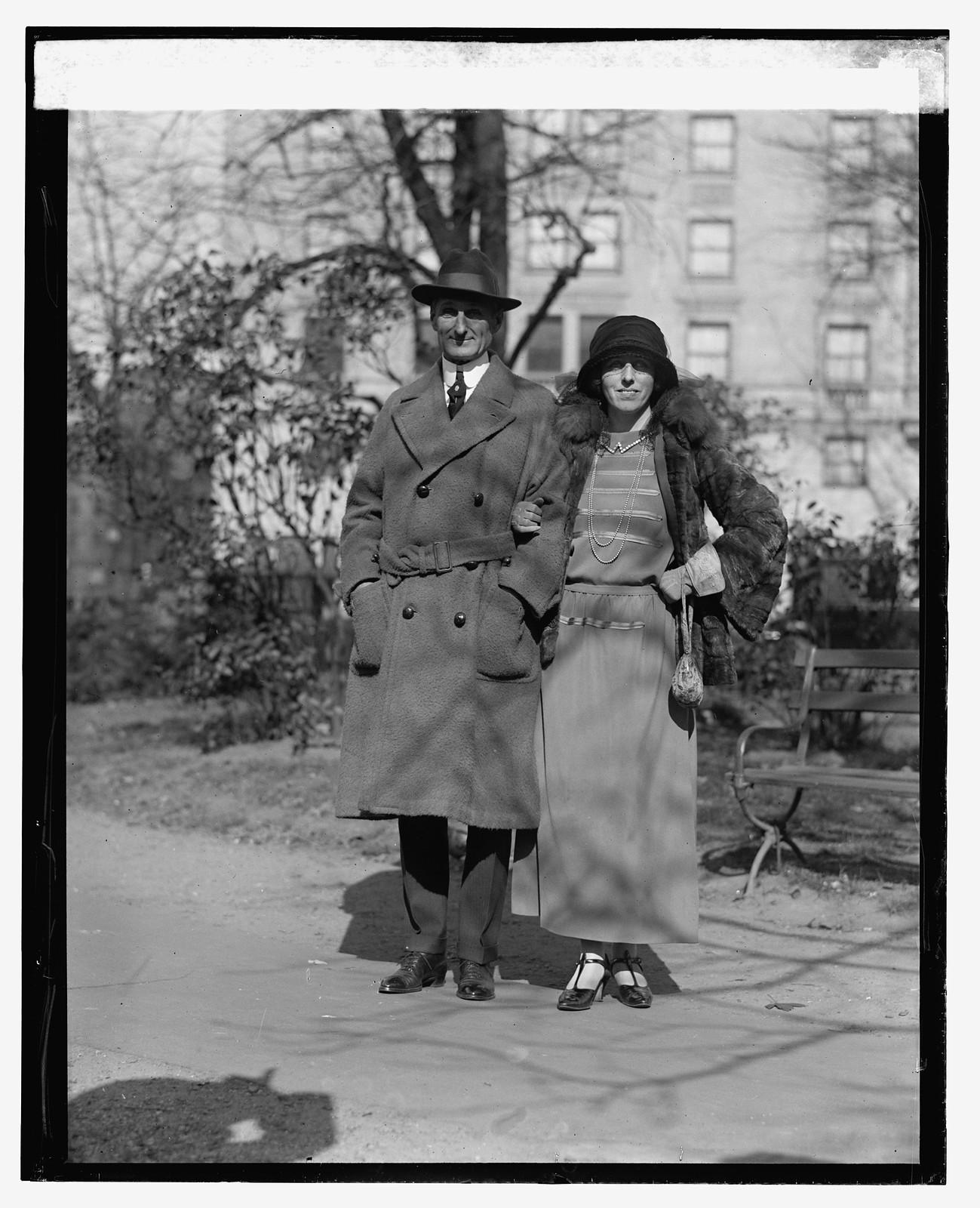 McAdoo & wife, [11/9/23], [1923 November 9] — historic photograph