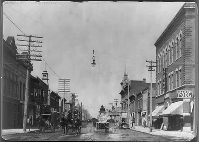 East Main St., Chanute, Kansas, Hetrick Opera House and Oriental Hotel in foreground