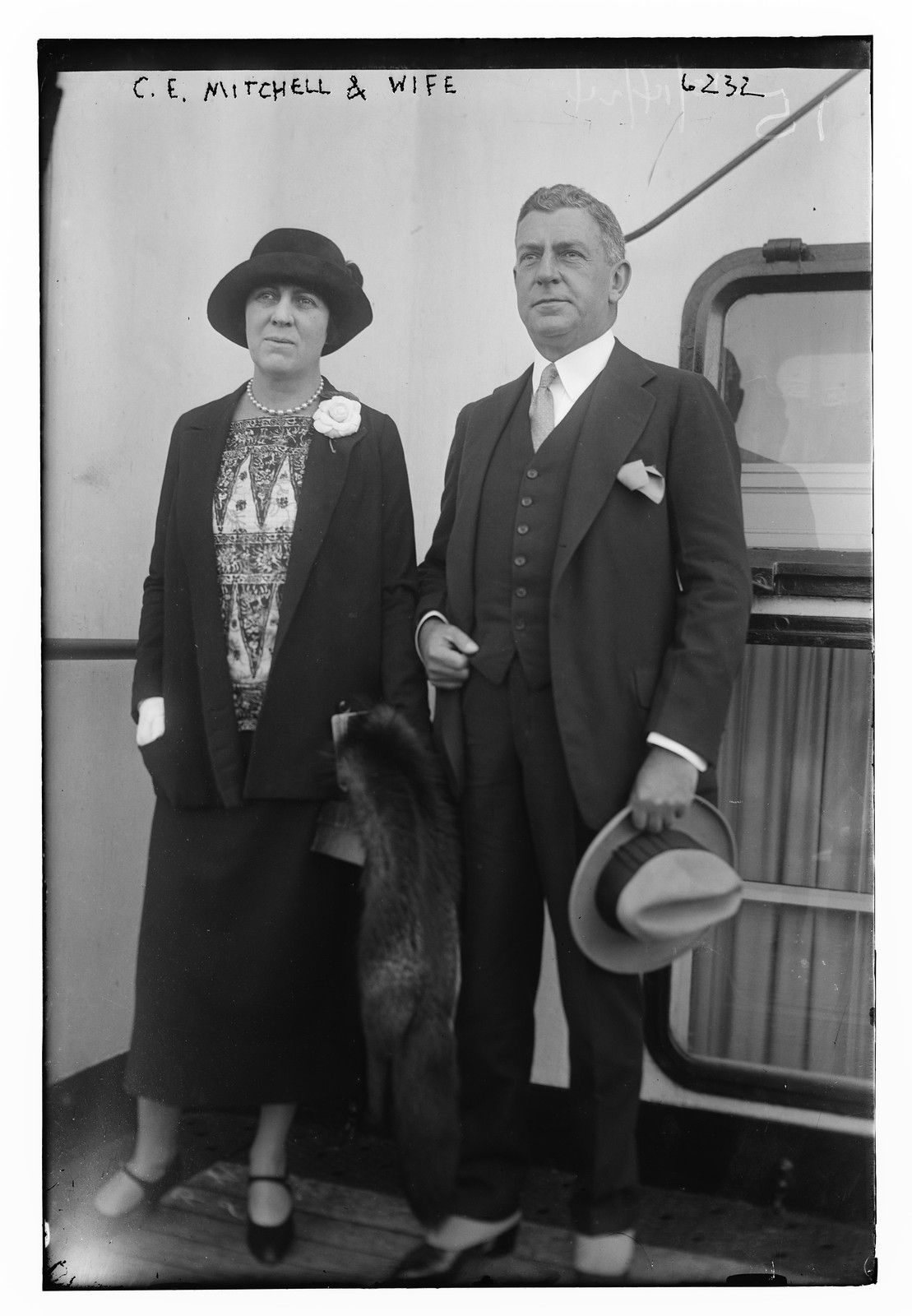 C.E. Mitchell & wife, n/a — historic photograph