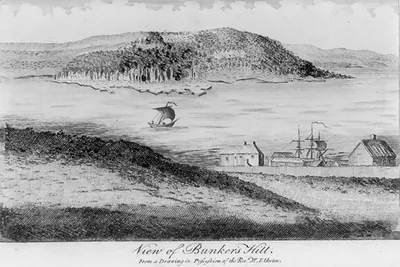 View of Bunker's Hill - from a drawing in possession of the Revd. Mr Elderton, Feby. 1790