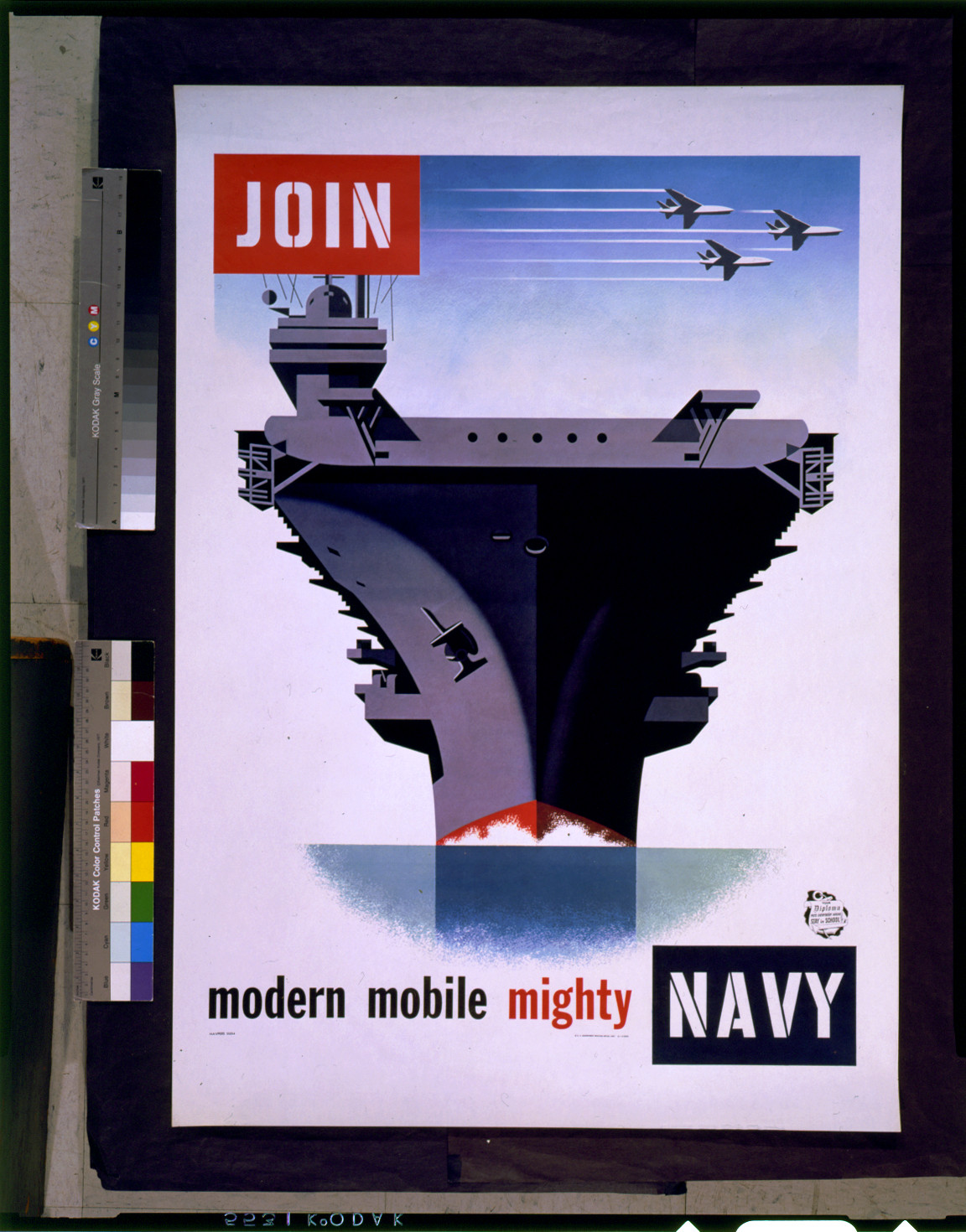 Join modern mobile mighty Navy, [Washington, D.C.] : U.S. Government Printing Office, 1957. — vintage poster