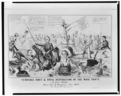 Terrible rout & total destruction of the Whig Party. In Salt River