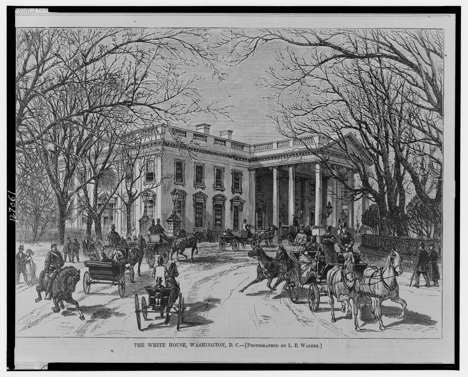 The White House, Washington, D.C. / photographed by L.E. Walker., 1877 — historic photograph