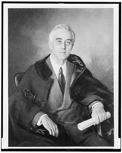 [Franklin D. Roosevelt, half-length portrait, seated, facing front]