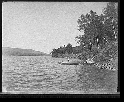 Along the shore at Crosbyside, Lake George, N.Y.