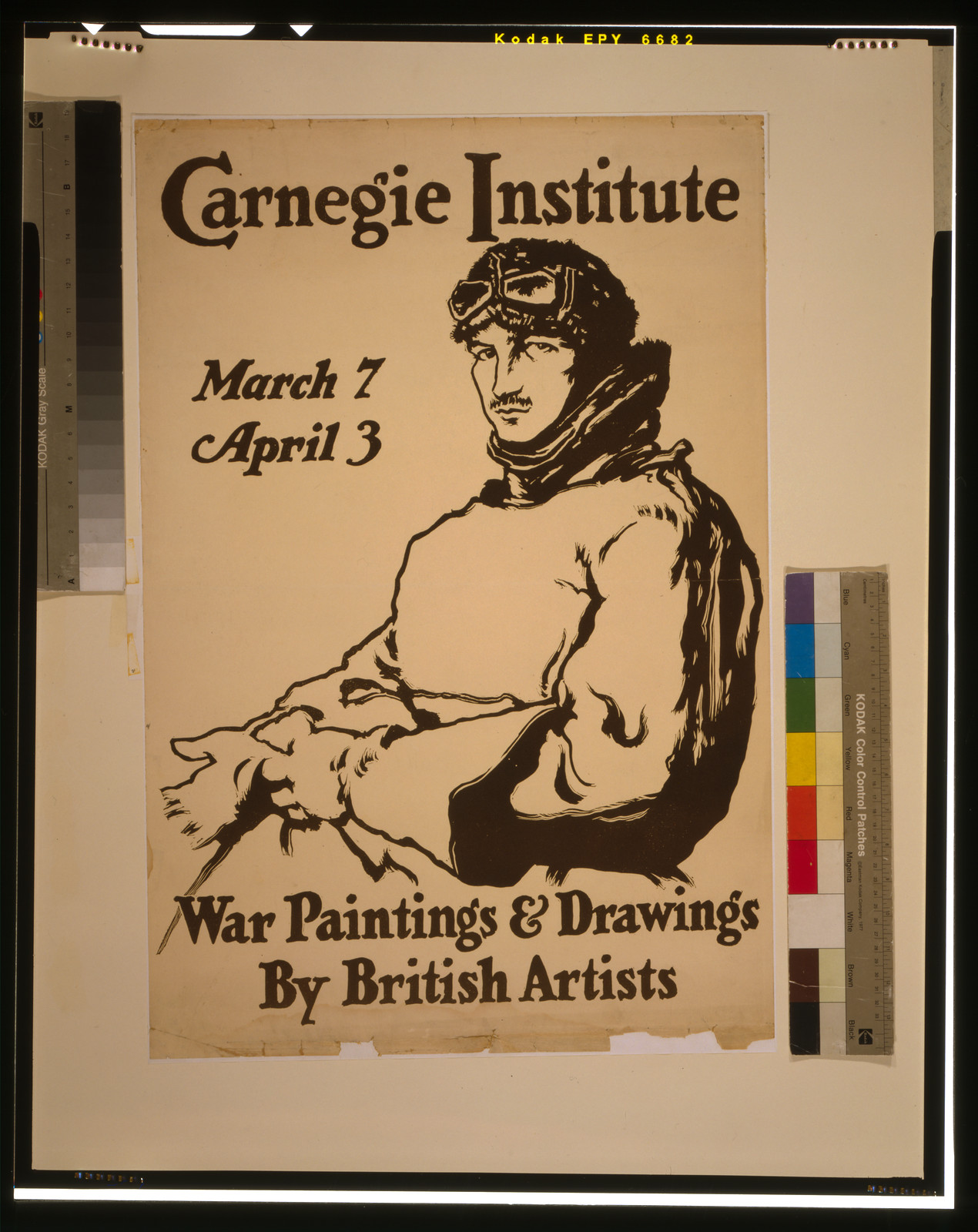 [War paintings drawings by British artists] [Carnegie Institute March 7 April 3]., 1916 — vintage poster