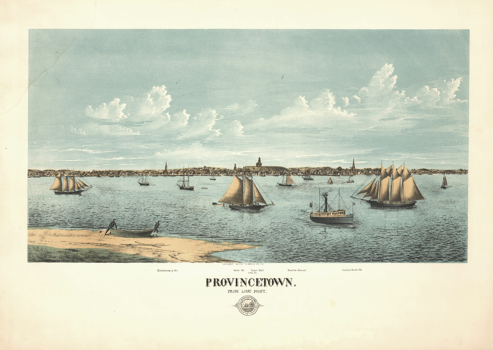 Provincetown, Massachusetts, 1877, 1877 — antique map