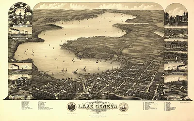 WI Lake Geneva 1882 MAP