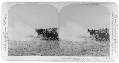 Fourth Artillery, Light Battery, U.S.A., Camp Tampa, Florida