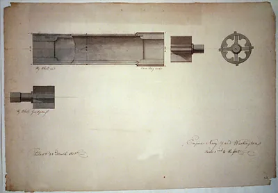 [Steam engine, Washington Navy Yard, Washington, D.C. Fly wheel, cam ring, fly wheel gudgeon]