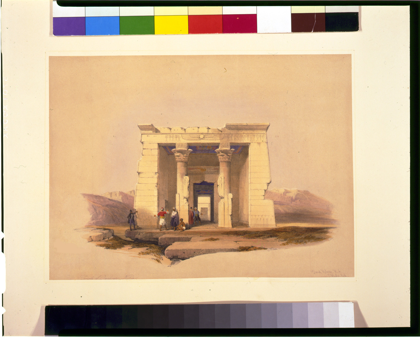 Temple of Dandour--Nubia / David Roberts, R.A., [published between 1846 and 1849] — antique lithograph