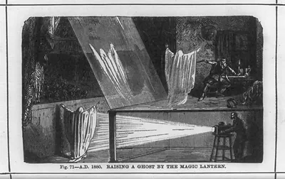 Raising A Ghost by The Magic Lantern From Houdini collection, Library of Congress