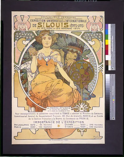 Exposition Universelle & Internationale de St. Louis (États-Unis) du 30 Avril au 30 Novembre 1904 / Mucha.