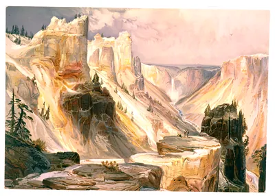 The Grand Canon, Yellowstone / TM ; Prang's American Chromo.