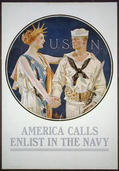 America calls - enlist in the Navy / J.C. Leyendecker.