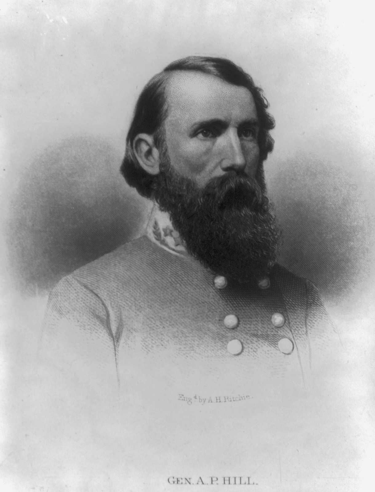 Ambrose Powell Hill, 1825-1865, [no date recorded on caption card] — antique engraving