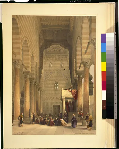 Interior of the mosque of the Metwalys / David Roberts, R.A.