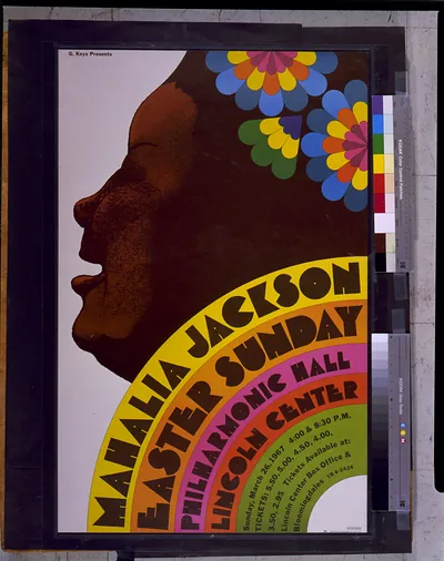 Mahalia Jackson - Easter Sunday - Philharmonic Hall, Lincoln Center. ... / Milton Glaser.