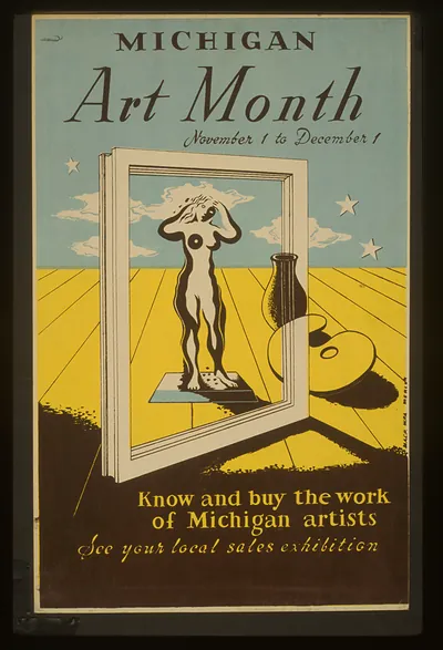 Michigan art month Know and buy the work of Michigan artists (S) See your local sales e
