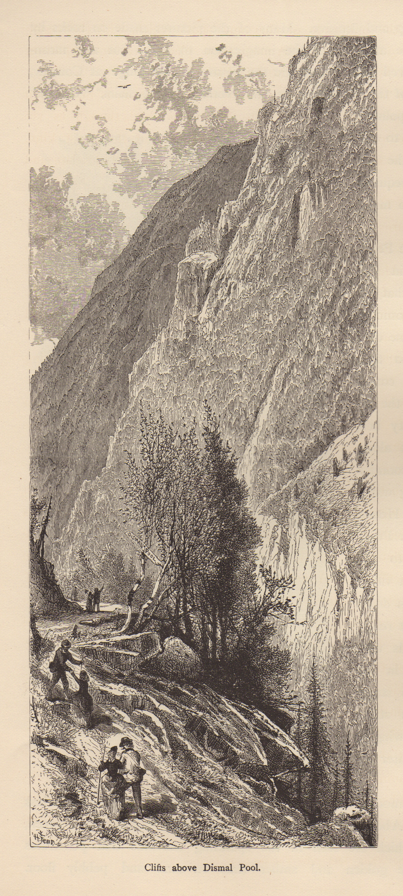 Cliffs above Dismal Pool — historic image
