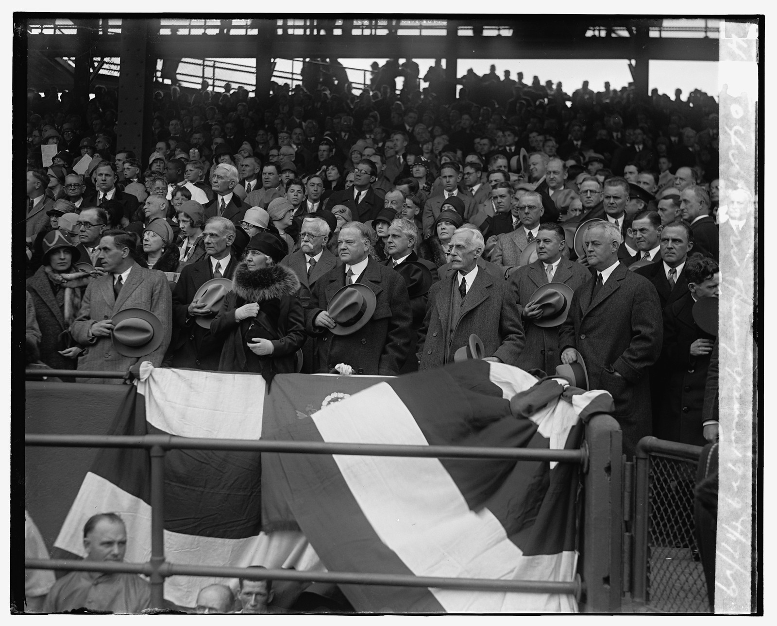 Hoover, Opening game, 1929, 4/17/29, 1929 April 17. — historic photograph