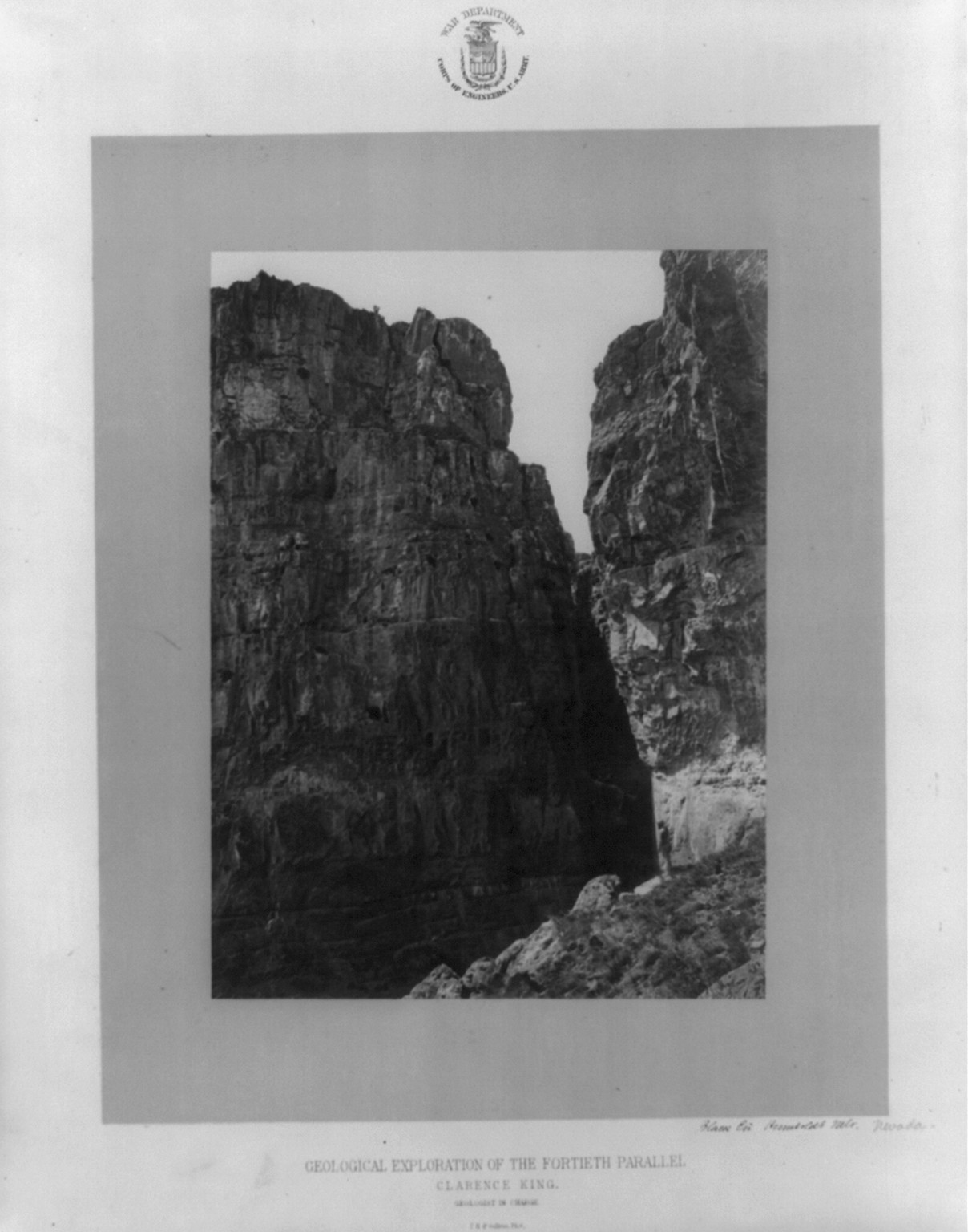 Black Cñ, Humboldt Mts., [1868] — historic photograph
