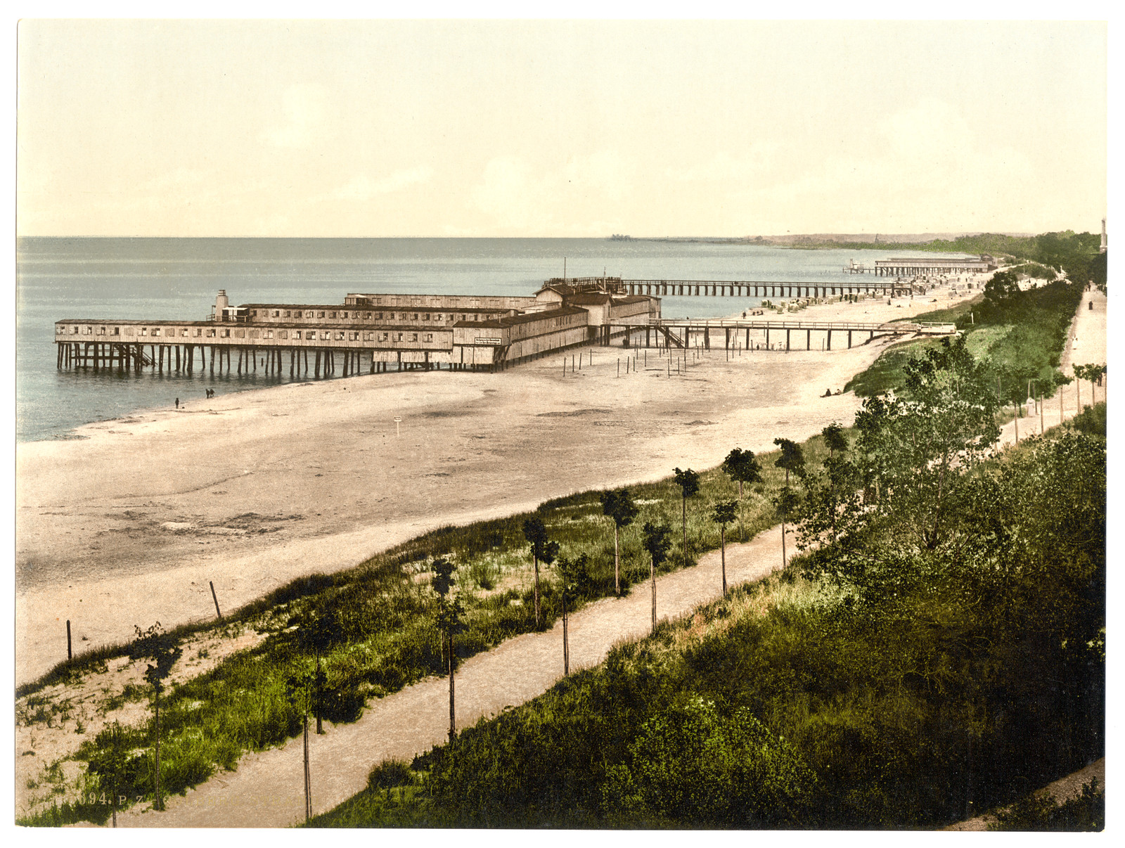 Beach Colberg Pommeraina Germany (i.e.Kolobrzeg Poland), [between ca. 1890 and ca. 1900]. — historic print