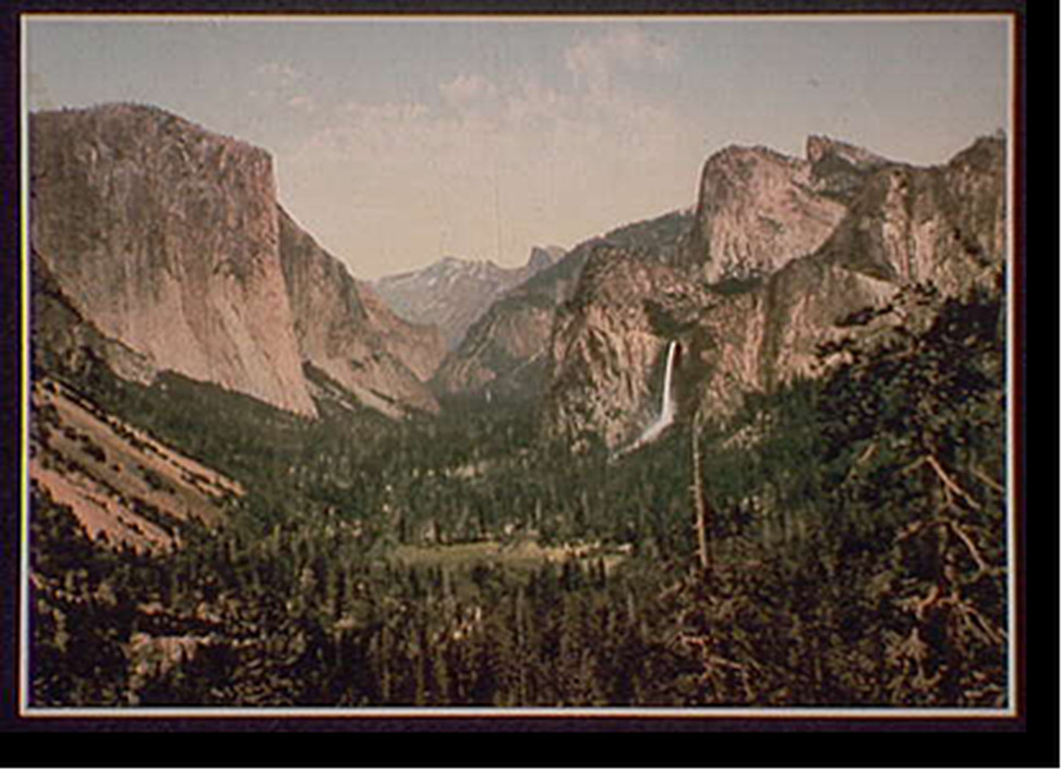 Yosemite Valley from Artists' Point, Calif., c1898. — historic print