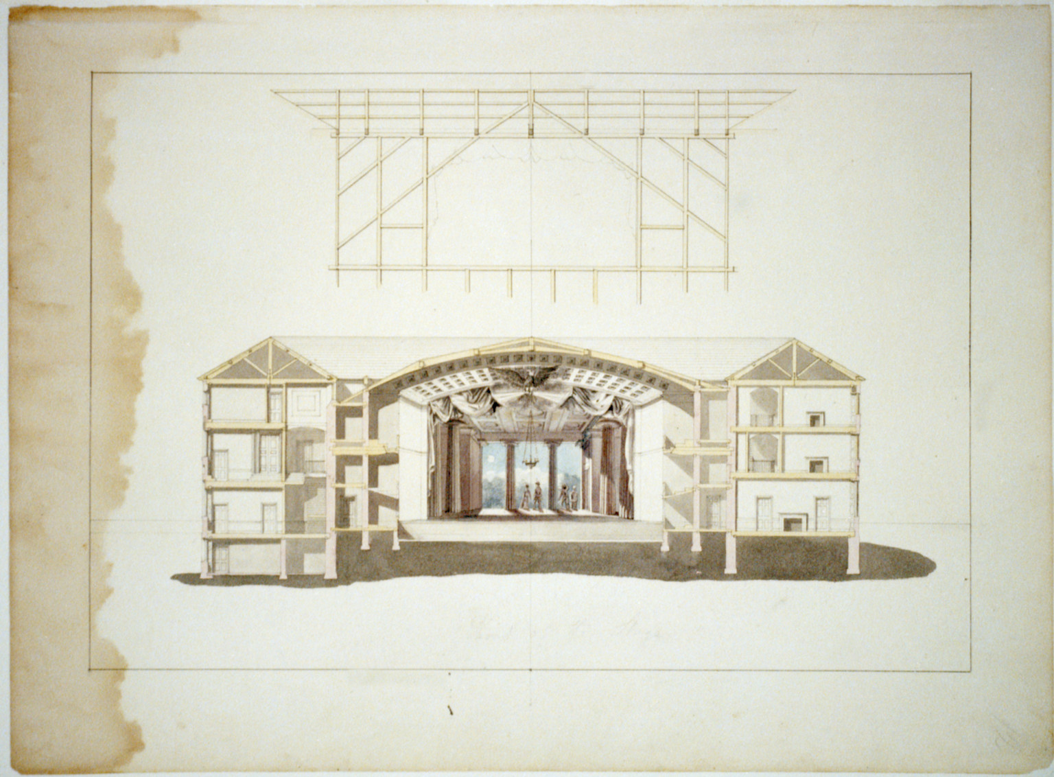 [Theater and hotel building (Theatre Richmond Virginia. 16--front of the stage]", ADE - UNIT 2885, no. 16 (C size) [P&P]Check for an online group record (may link to related items) — vintage poster