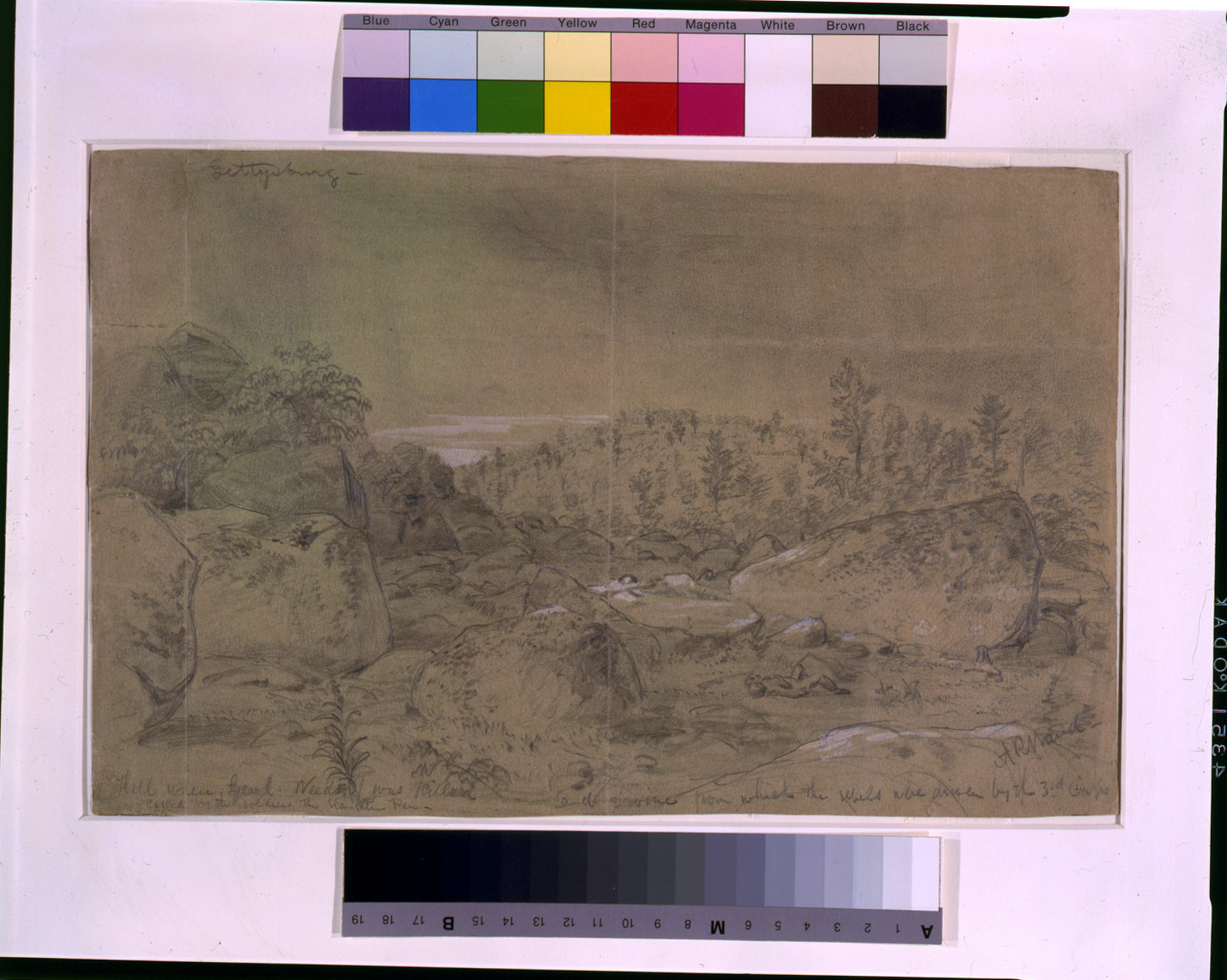 Gettysburg, [1863 July 1-3] — historic drawing