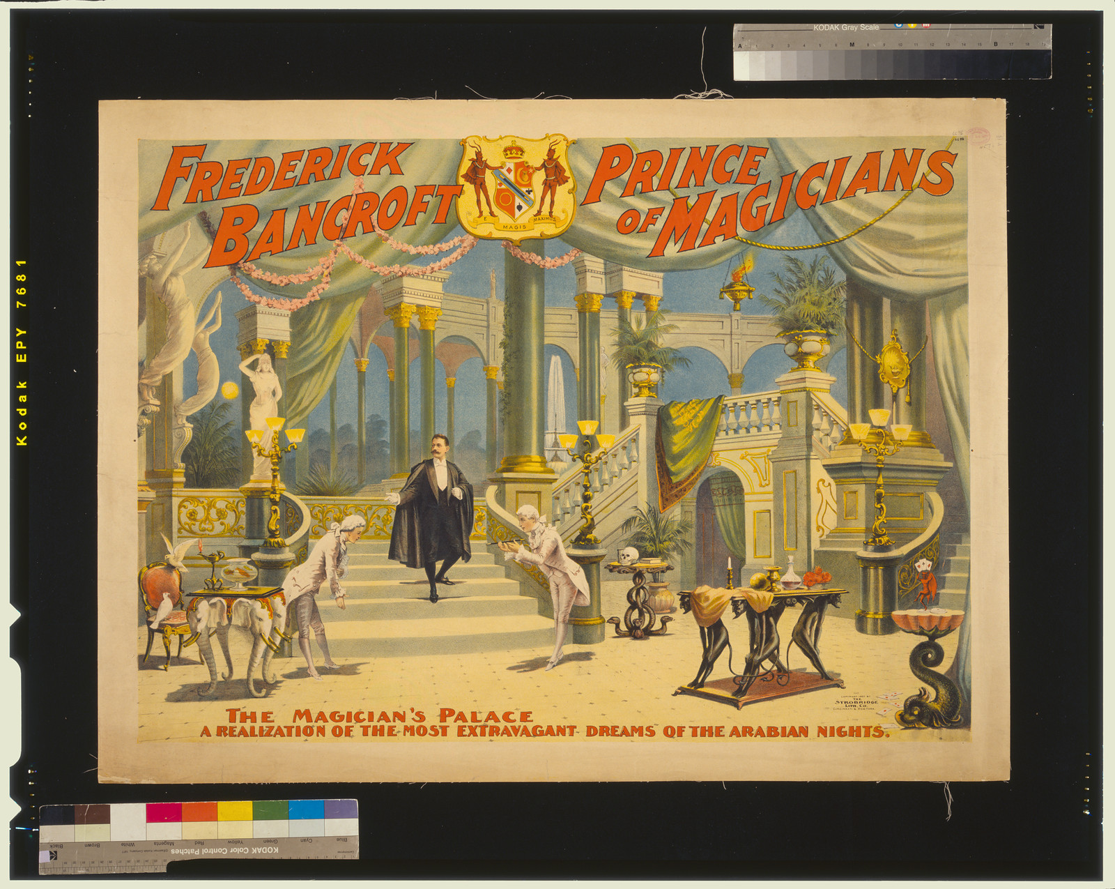 Frederick Bancroft, prince of magicians, Cincinnati ; New York : Strobridge Lith. Co., c1895. — vintage poster