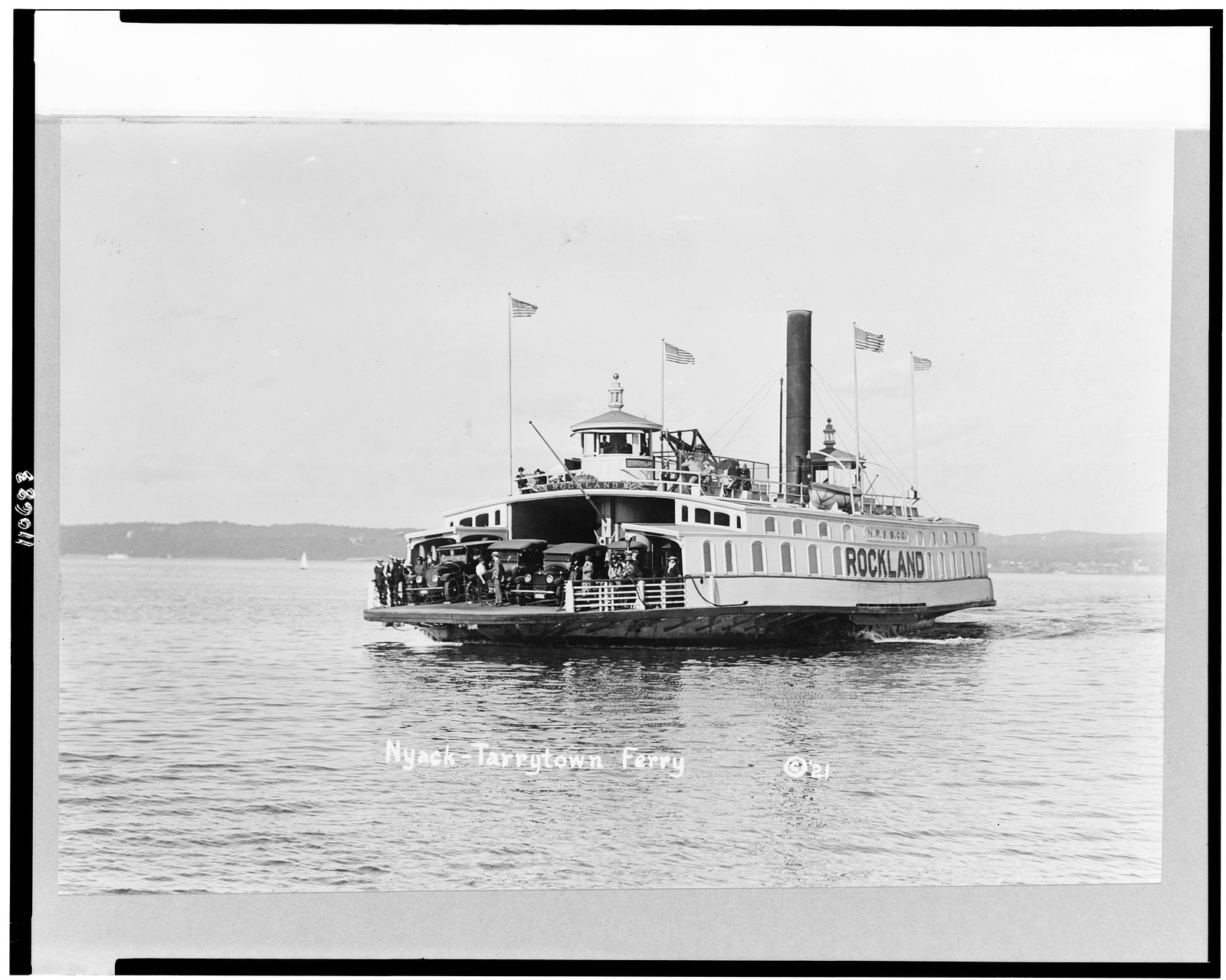 Nyack-Tarrytown ferry, c1921. — historic photograph