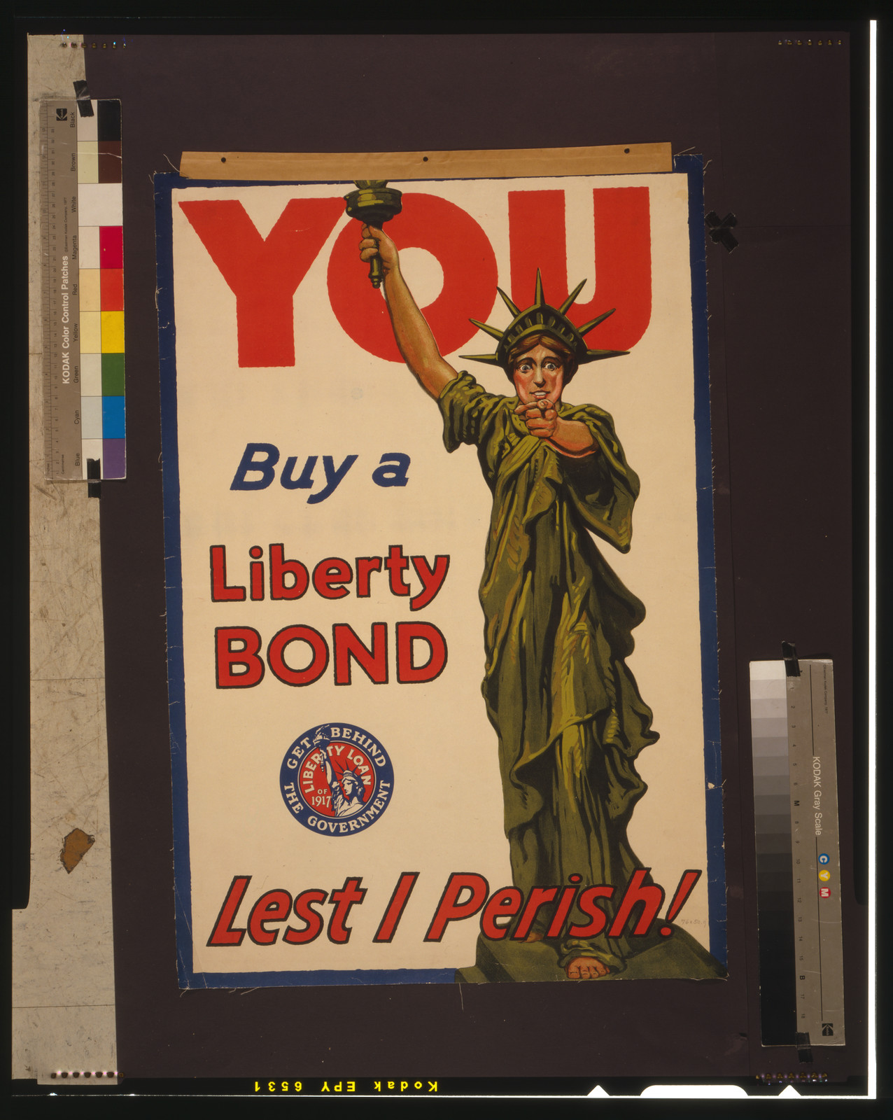 You--Buy a Liberty Bond--Lest I perish!, 1917 — vintage poster