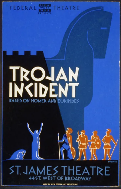 Federal Theatre presents Trojan incident Based on Homer and Euripides / Burroughs.