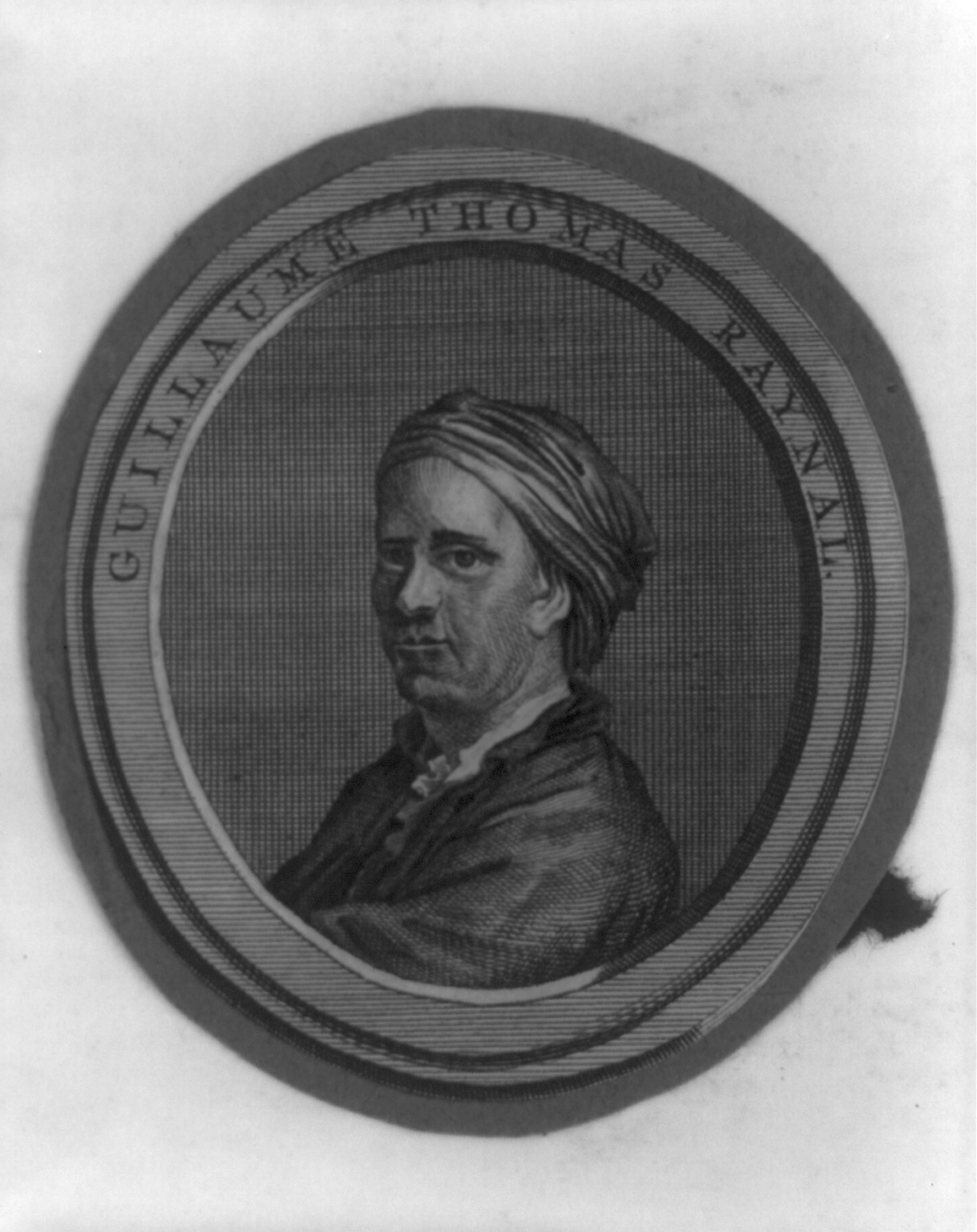 Guillaume Thomas Raynal, [no date recorded on caption card] — antique engraving