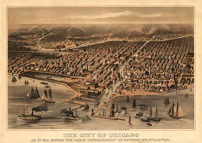 The City of Chicago As It Was Before the Great Conflagration