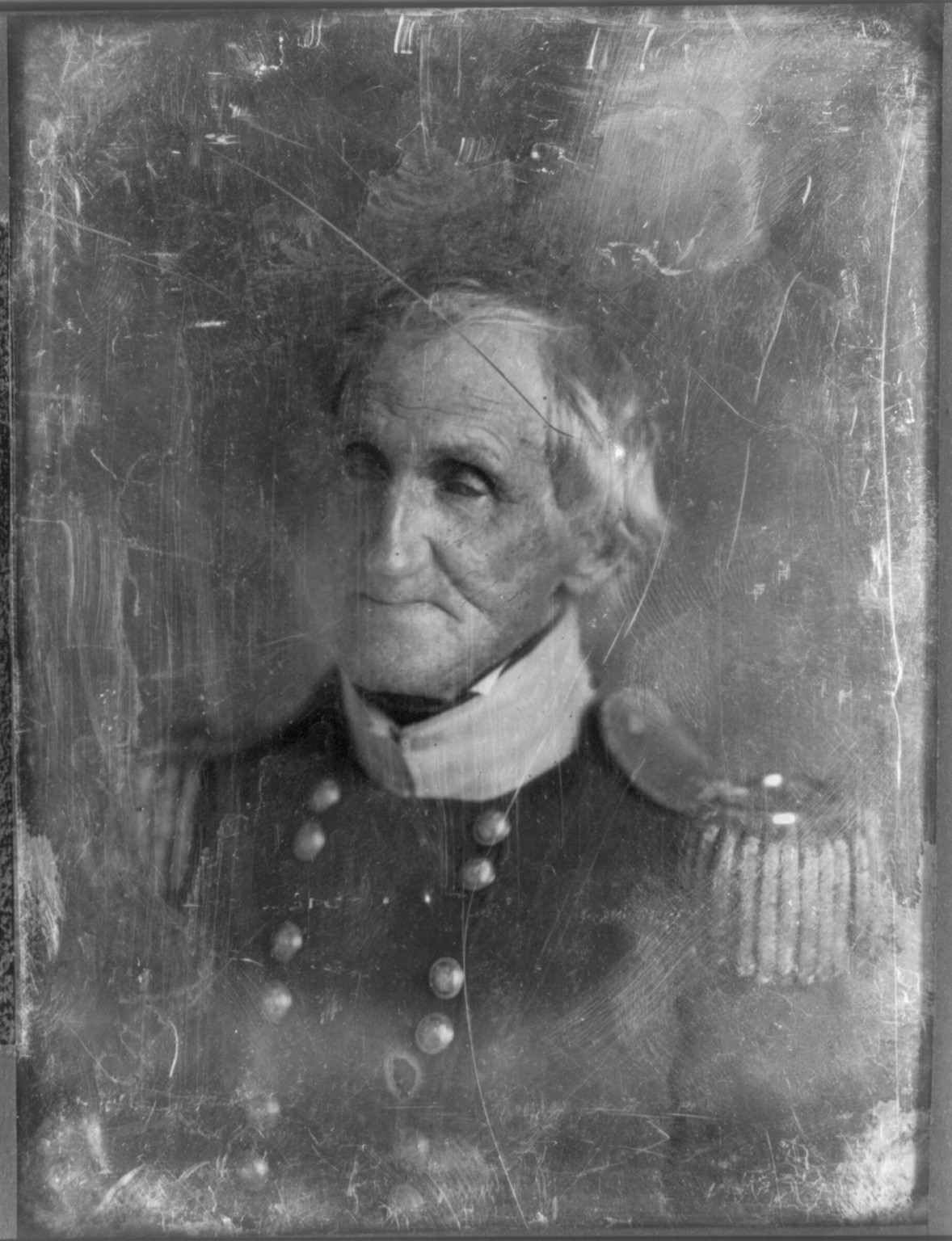 [Hugh Brady, head-and-shoulders portrait, facing three-quarters left, in military uniform], [between 1844 and 1851] — historic photograph