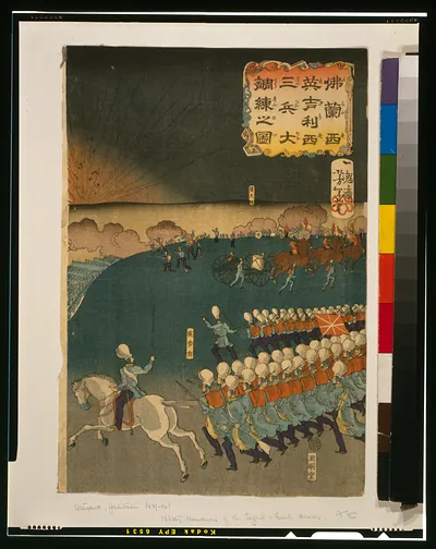 Furansu Igirisu sanpei daichōsen no zu
