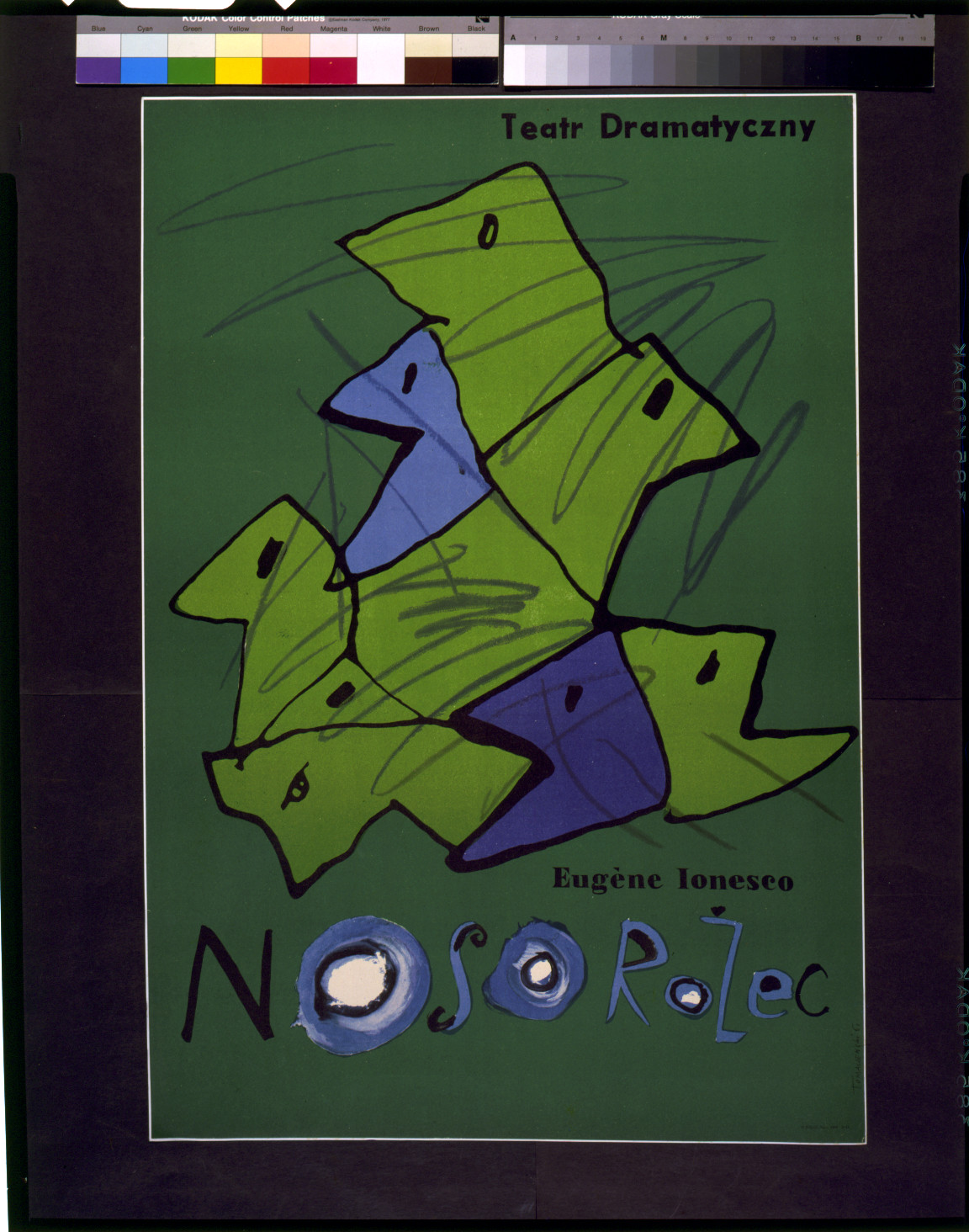 Eugène Ionesco--Nosorozec / Tomaszewski., [19]61. — vintage poster