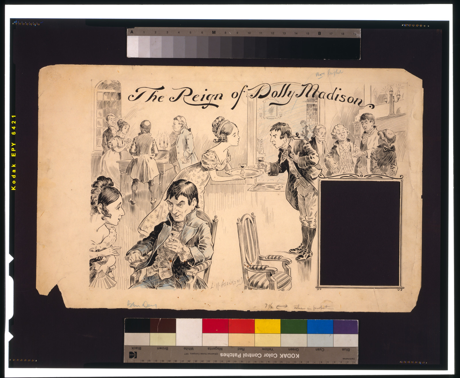 [The reign of Dolly Madison], 1901 Apr. 24 [publication date] — historic drawing
