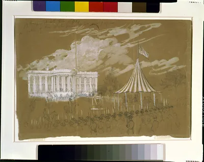 Flag raising at the White House