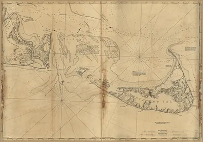 Chart of Nantucket Island and the eastern half of Martha's Vineyard, Massachusetts, 1776